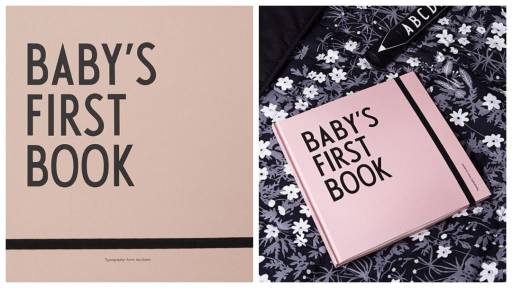 Tips på babyshowerpresenter 2025: Baby’s First Book från Design Letters