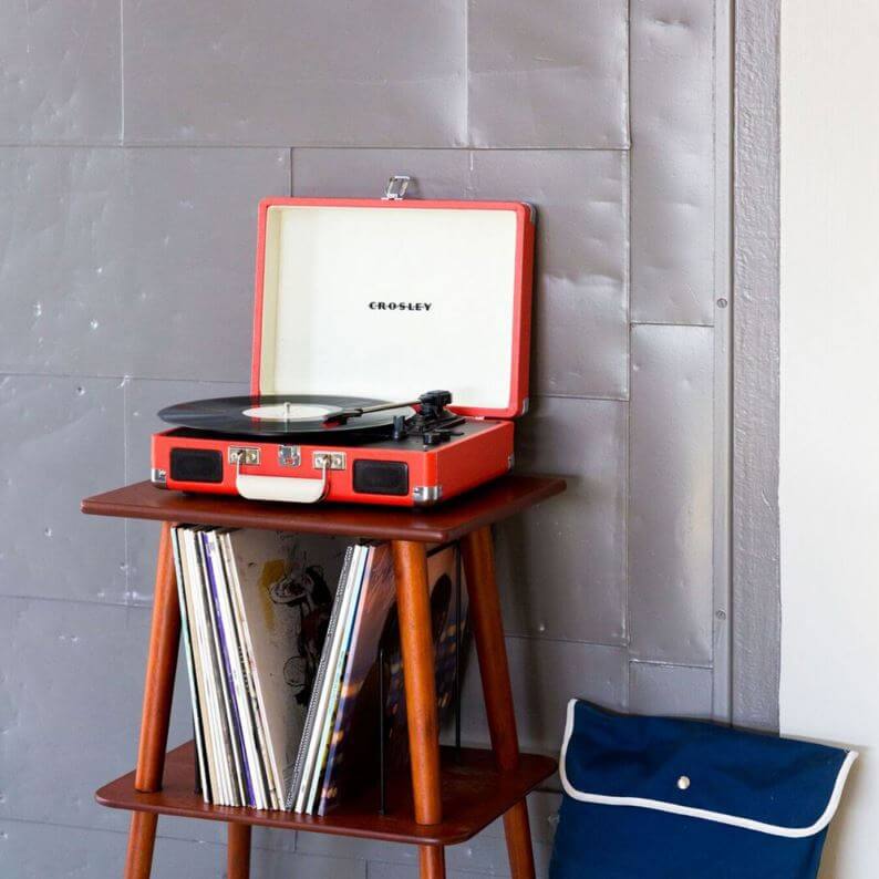 20 års present till honom: crosley skivspelare