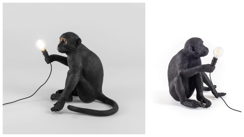 Presenttips till honom: SELETTI, Monkey Lamp Outdoor Sitting, Svart