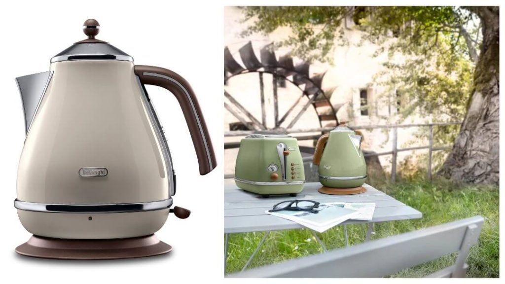 Presenttips till 50-åringen: DeLonghi vattenkokare vintage