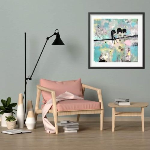 65 års present: Den här kvällen finns ju bara nu, konst av Karolina Palmer