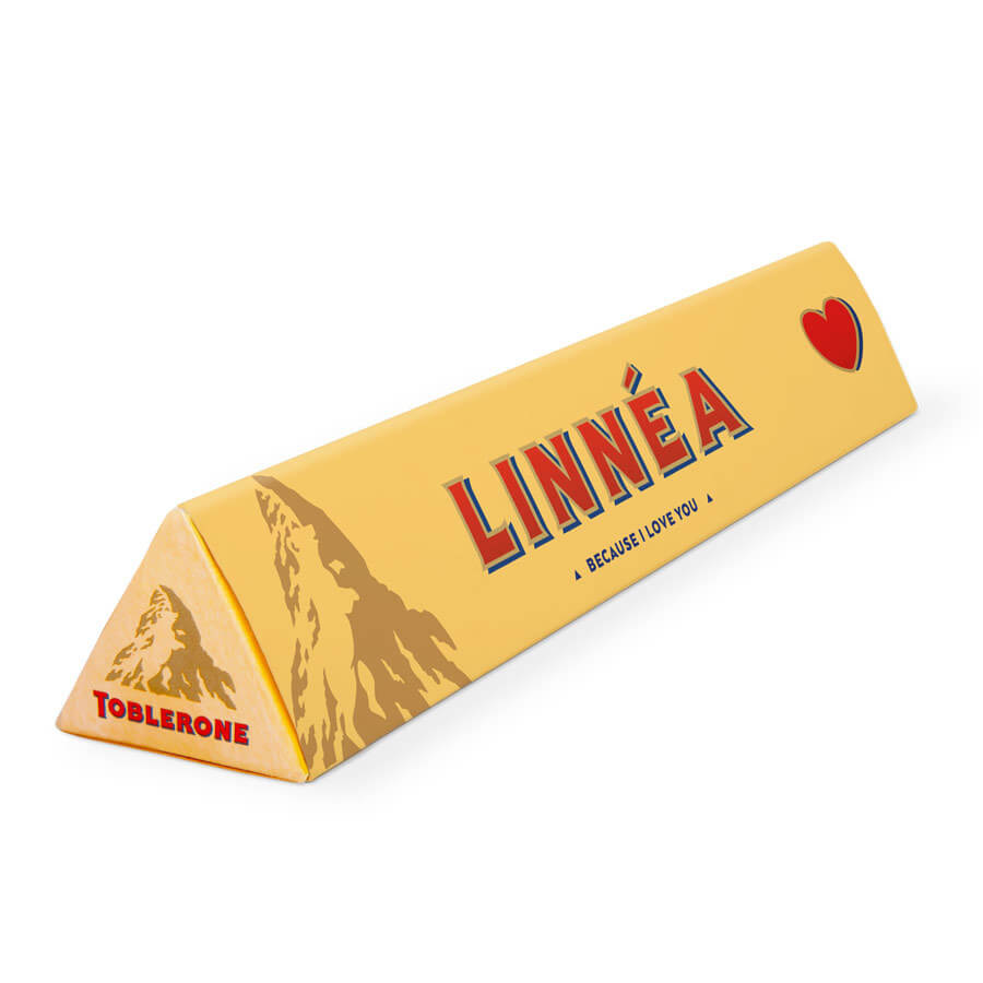 Tackpresent: den personliga tobleronen