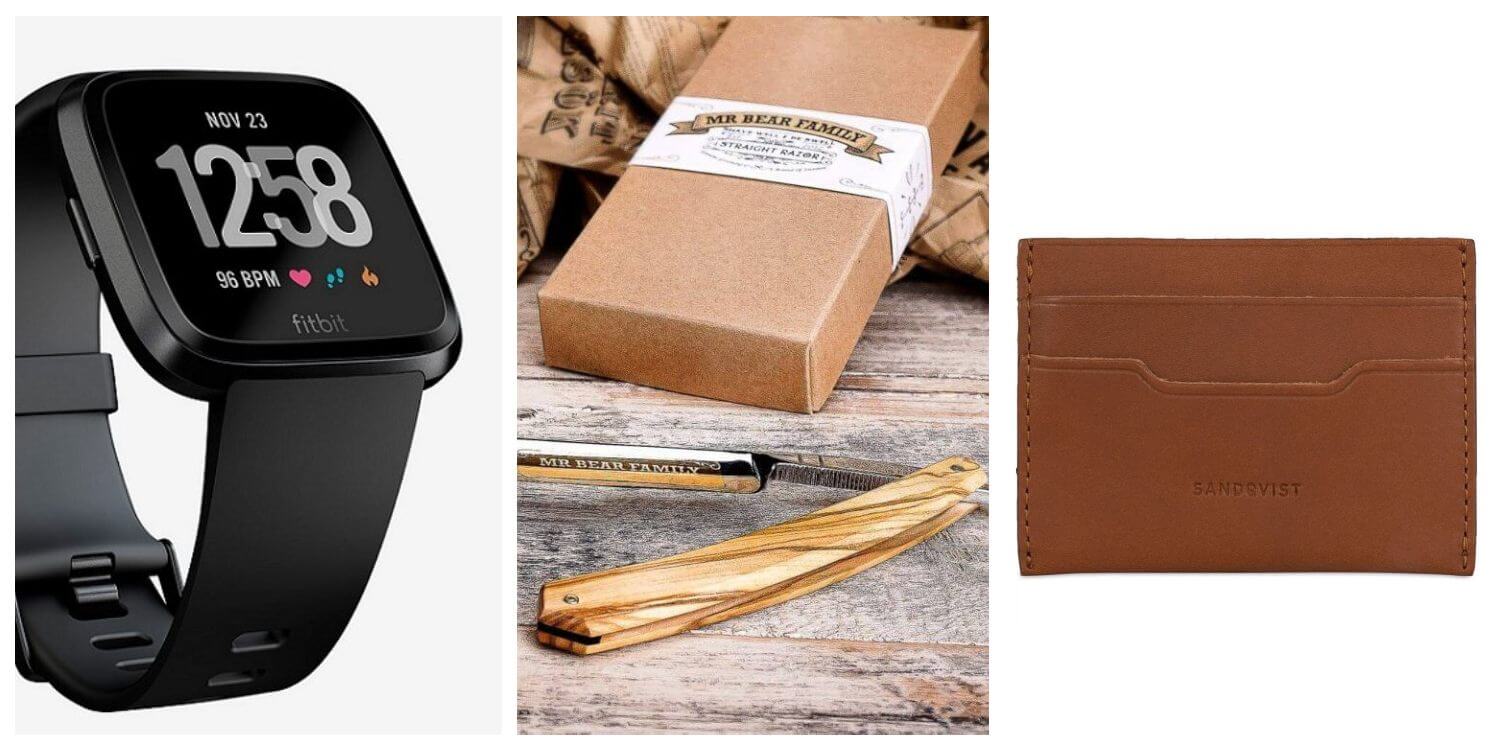 Kollage med våra tre presenttips till bror