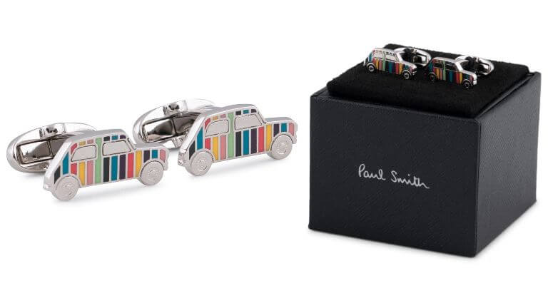 Tips til farsdagsgave: Mansjettknapper med biler fra Paul Smith