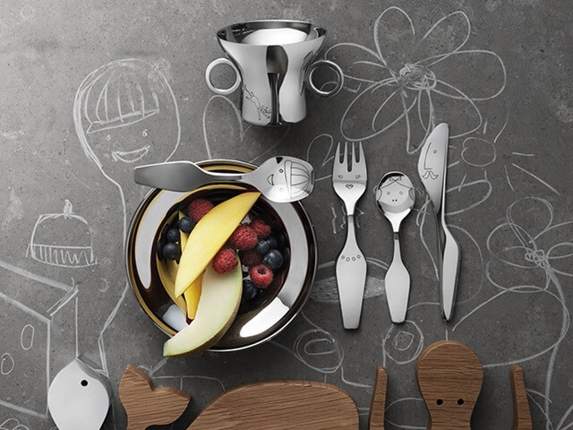 Doppresent: lyxiga barnbestick från Georg Jensen