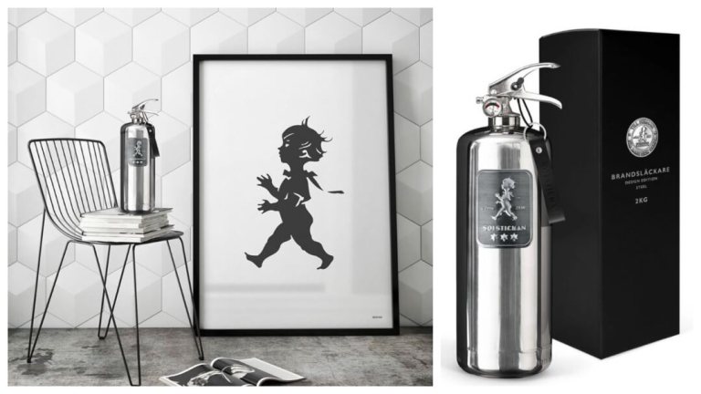 Gavetips til pappa:  Brannslukningsapparat Design Edition  fra Solstickan 