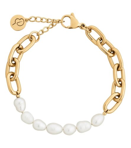 Trellis Pearl Gold Armbånd