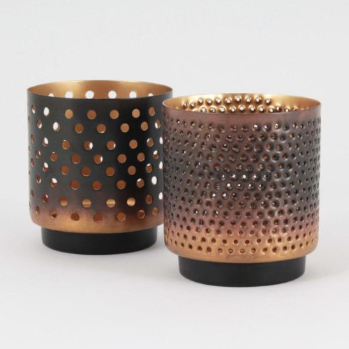 Lyslykt Med Hull I Sett Av To Med Fin Gaveeske – Aina Sollie Steen