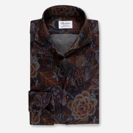 Mønstret Flanell Slim Line