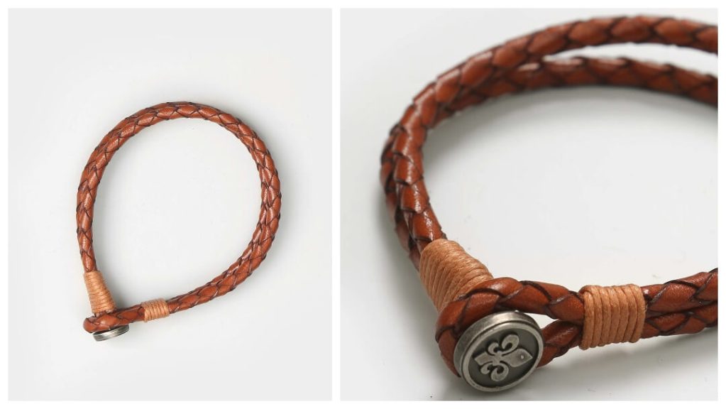 julklapptips till pojkvännen: Flätat läderarmband från Morris