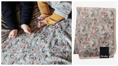 Vintage Flower perlefløyels-teppe fra Elodie Details - Gavetips til babyshower