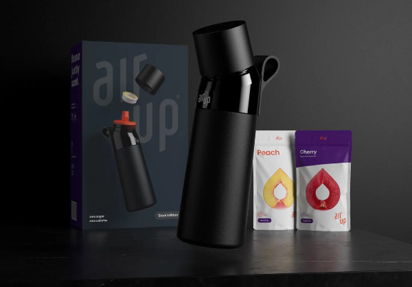 Recension air up: I bild vattenflaska i stål