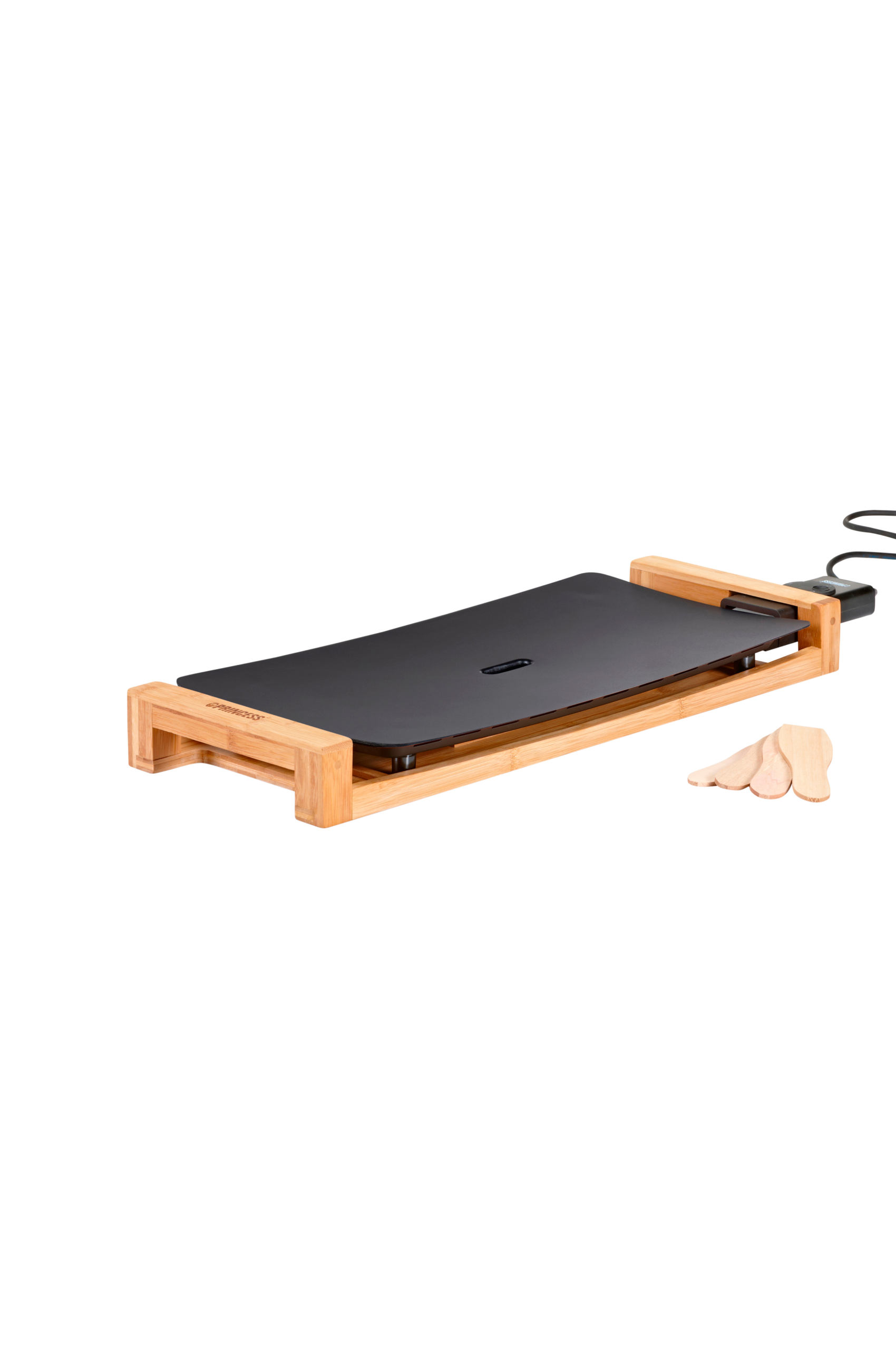 Princess Bordgrill Table Chef Pure Black Bamboo 50 x 25 cm