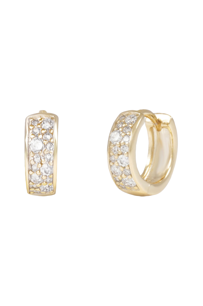Snö of Sweden Örhängen Nisi Stone Ring Ear 12 mm