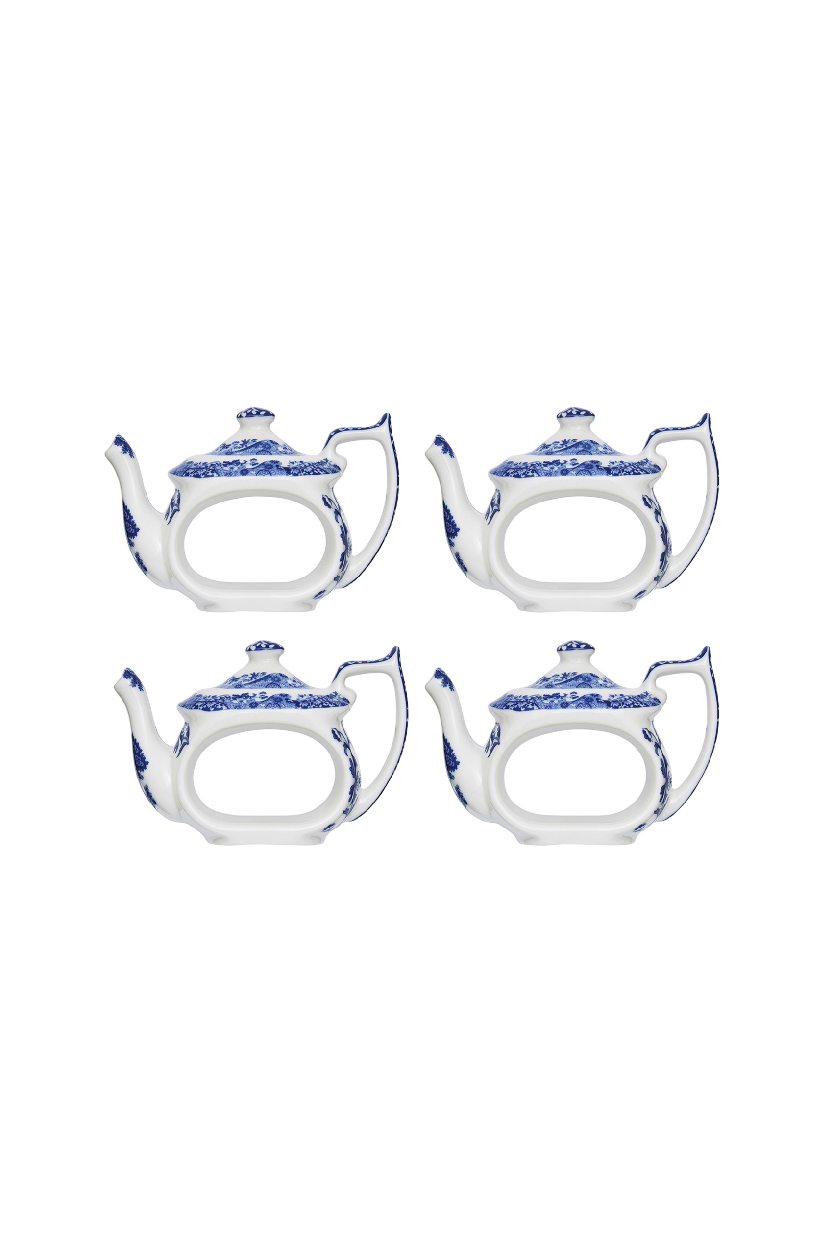Spode Serviettringer Tekanne Blue Italian 6 cm, 4-pk.